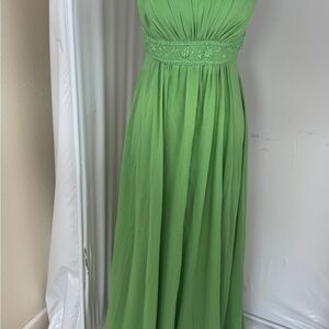 Elegant David’s BridalGreen Evening Gown